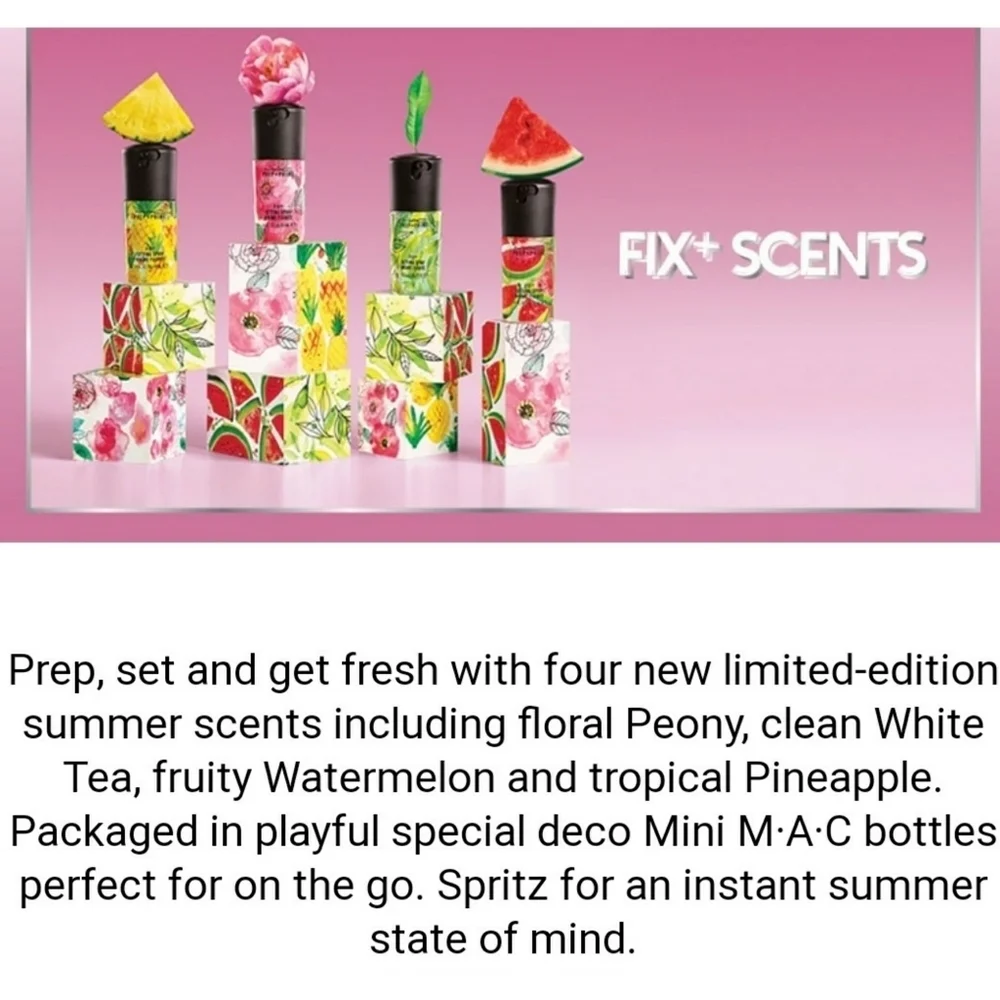 MAC // ltd ed tropical prime fix+ 3 piece mini travel set